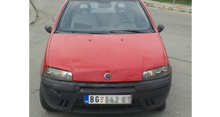 otkupljeni fiat punto 1.2 2002. iz Zemuna