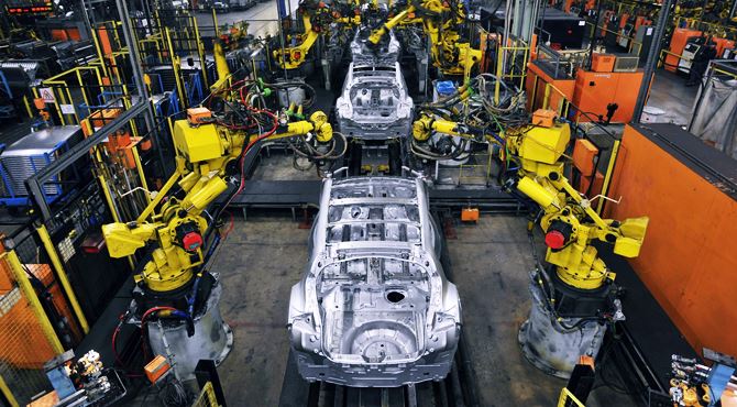 Fabrika automobila pravljenje školjke automobila